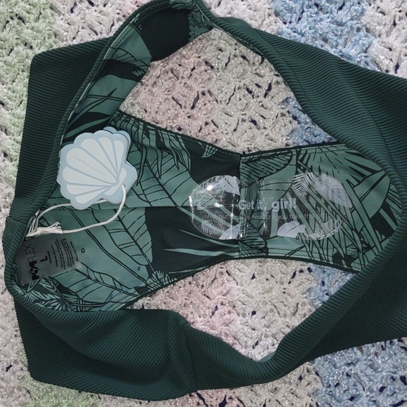 NWT Popflex Large Green Ribbed Bikini Bottom - Picture 10 of 11